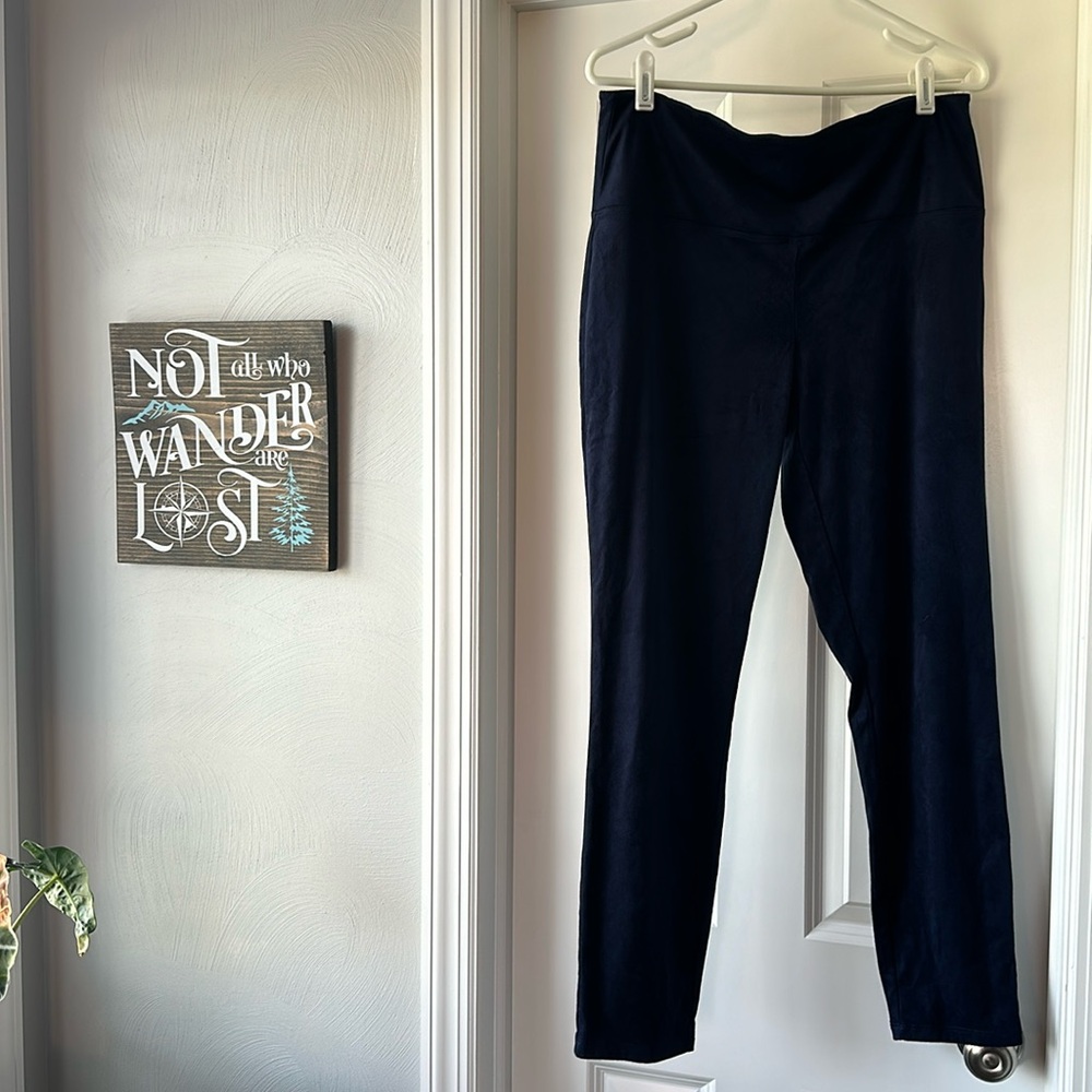 Tribal Navy Soft Velour Leggings